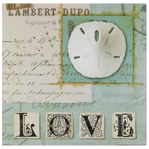 Legendarte - Målning, Tryck på duk - Pieces Of Love cm. 90x90