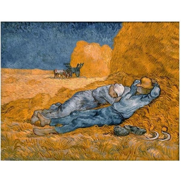 Legendarte - Målning, Tryck på duk - La Méridienne Eller La Siesta Vincent Van Gogh cm. 50x60