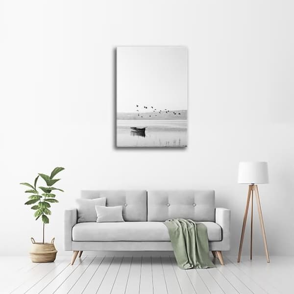 Legendarte - Målning, Tryck på duk - Sjöns fred cm. 60x90