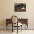 Miniatyrbild 2 av 4: Legendarte - Målning, Tryck på duk - Blomsterkast - Eugène Boudin cm. 60x80