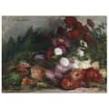 Miniatyrbild 1 av 4: Legendarte - Målning, Tryck på duk - Blomsterkast - Eugène Boudin cm. 60x80