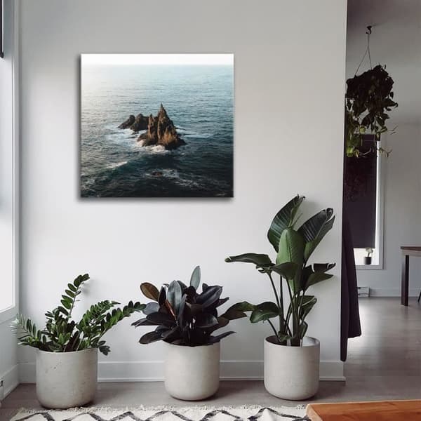 Legendarte - Målning, Tryck på duk - klippor cm. 60x60