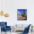 Miniatyrbild 3 av 4: Legendarte - Målning, tryck på duk - Rue D'Auvers-Sur-Oise Vincent Van Gogh cm. 80x100