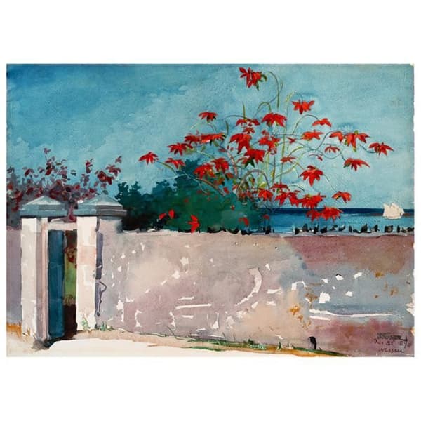Legendarte - Målning, Tryck På Duk - Vägg I Nassau Winslow Homer cm. 80x110