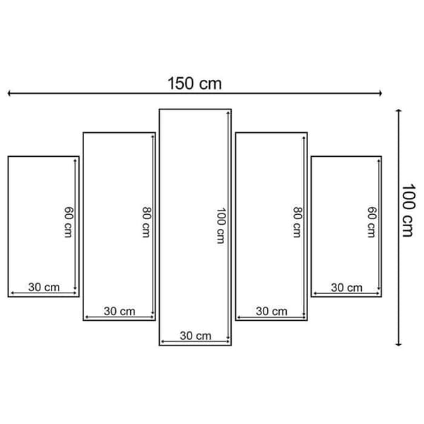 Legendarte - Målning, Tryck på duk - Sand under fötter cm. 150x100 (5 paneler)
