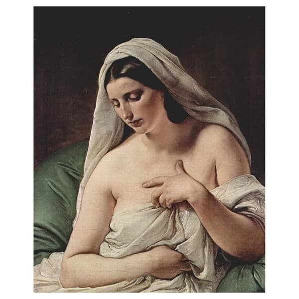 Målning, Canvastryck - Odalisque - Väggdekoration - 40x50cm