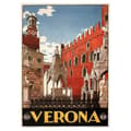 Miniatyrbild 1 av 4: Legendarte - Vintage Verona Tourist Poster - Målning, Canvastryck cm. 50x70