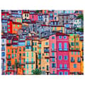 Miniatyrbild 1 av 4: Legendarte - Målning, Tryck på duk - Färgglad stadsdel cm. 80x100