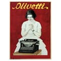 Miniatyrbild 1 av 4: Legendarte - Vintage reklamaffisch Olivetti Skrivmaskin - Målning, Canvastryck cm. 50x70