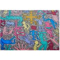 Miniatyrbild 1 av 4: Legendarte - Målning, tryck på duk - I Keith Harings universum cm. 50x70