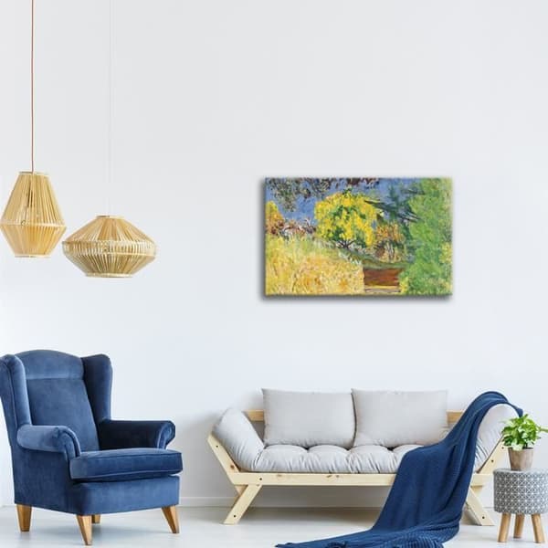 Legendarte - Målning, Tryck på duk - Trappa i konstnärens trädgård - Pierre Bonnard cm. 40x60
