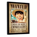 Miniatyrbilde 2 av 2: One Piece Live Action Monkey D. Luffy Wanted Poster Framed Poster
