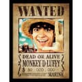 Miniatyrbilde 1 av 2: One Piece Live Action Monkey D. Luffy Wanted Poster Framed Poster