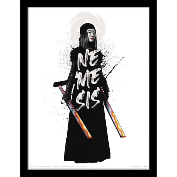 Rebel Moon Nemesis Framed Poster White/Black 40cm x 30cm