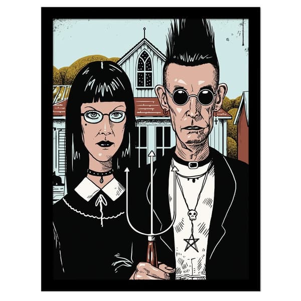 Vincent Trinidad American Goth Framed Poster Multicoloured 40cm x 30cm
