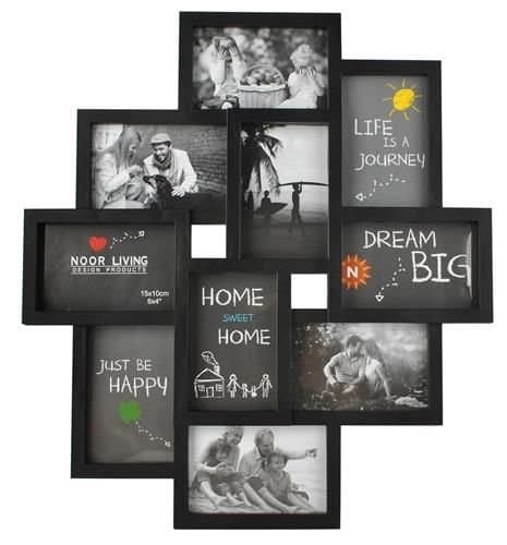 Fotoramar med 10 platser - 54x49cm