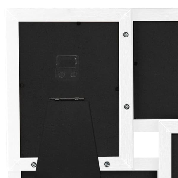 Fotoram för 4x(10x15 cm) bilder vit MDF
