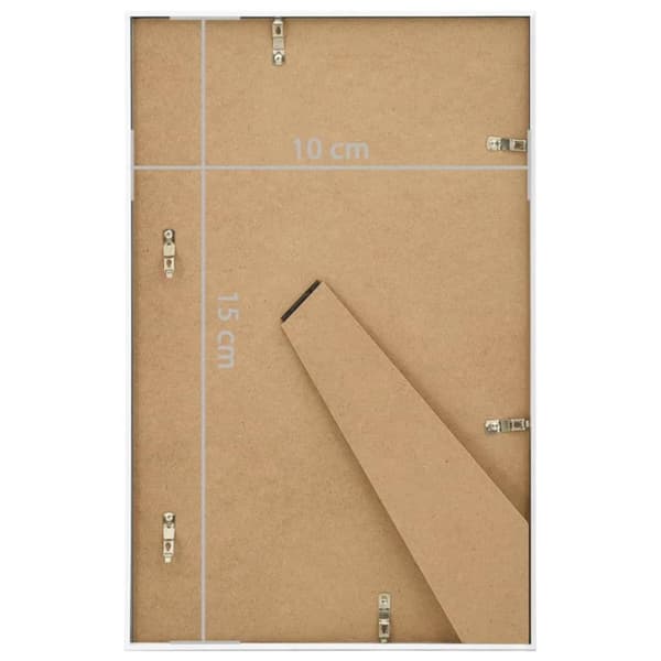 Fotoramar 3 st för bord vit 10x15 cm MDF