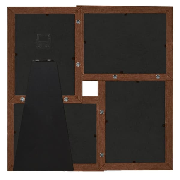 Fotoram för 4x(13x18 cm) bilder mörkbrun MDF