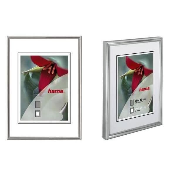 Fotrahållare - HAMA - Sevilla Dekor - 40 x 50 cm - Matt silver - EasyClip-system