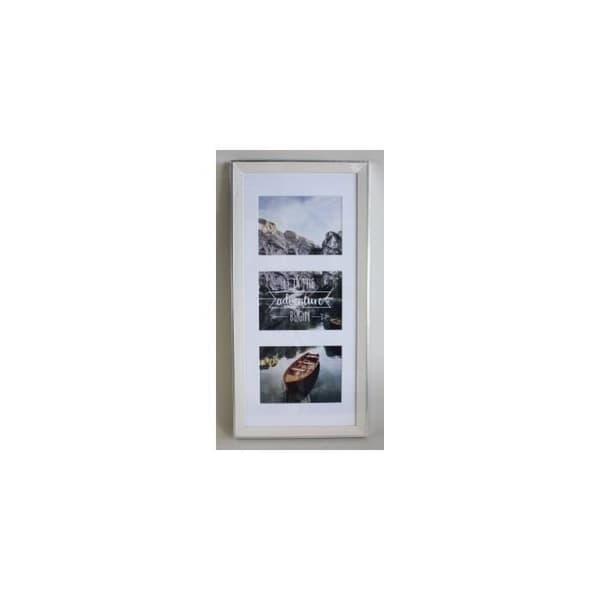 Sierra plast fotocollage, vit, 25 x 55 cm (3 bilder)
