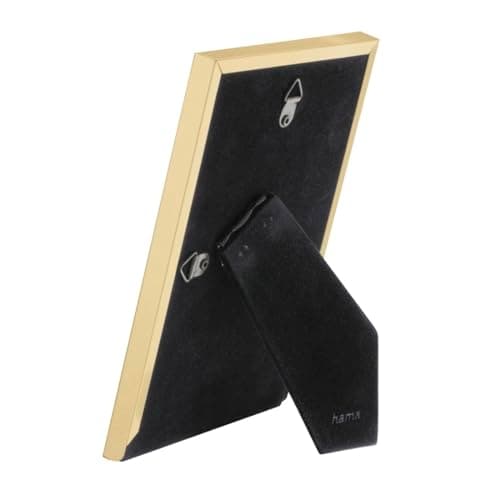 Hama Riva - Enkel bildram - aluminium - glas - guld - bord - vägg - 10 x 15 cm - rektangulär (00193112)