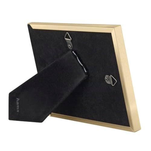 Hama Riva - Enkel bildram - aluminium - glas - guld - bord - vägg - 10 x 15 cm - rektangulär (00193112)