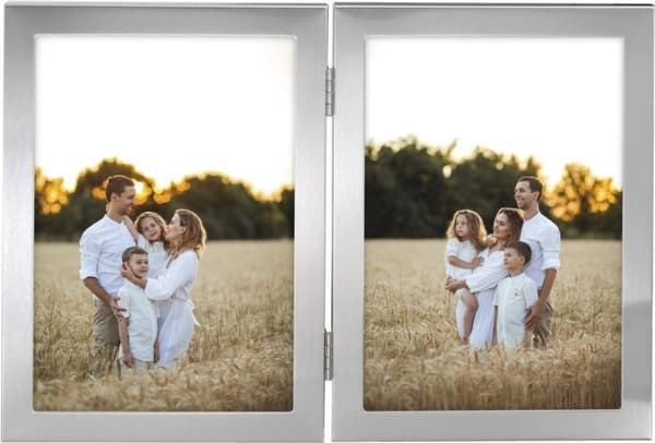 Hama Calais - Tavelramset - aluminium - glas - silver - vägg - 10 x 15 cm - rektangulär (00193115)