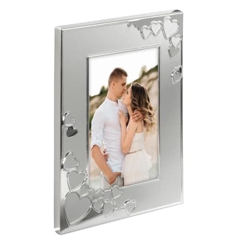 Hama Valentine - Enkelt billedramme - aluminium - sølv - mat - bord - 13 x 18 cm (00193102)