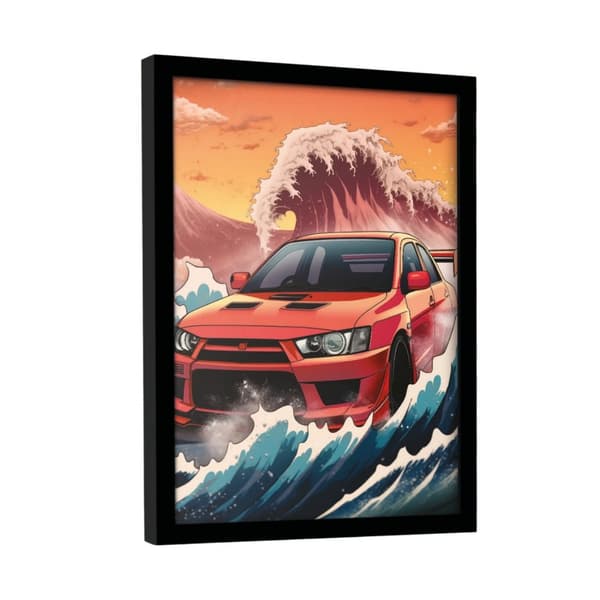 Wave Collection Wave Cars Evo Framed Poster
