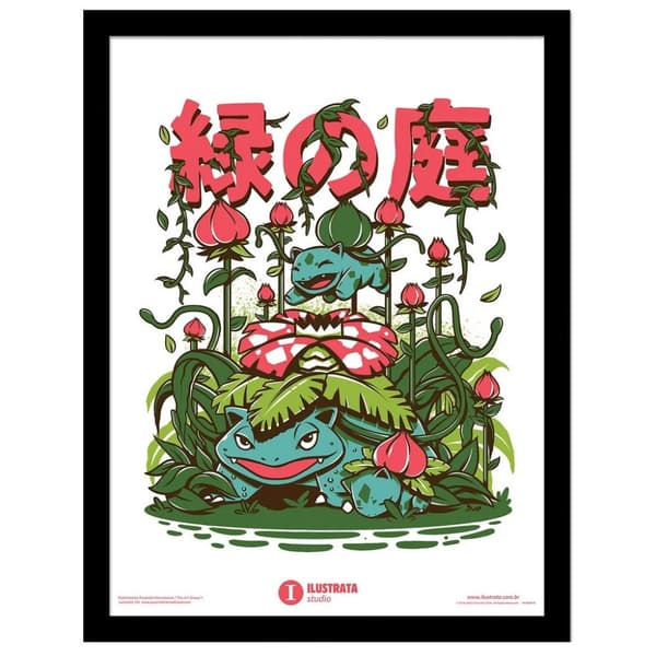 Ilustrata Secret Garden Framed Poster Multicoloured 40cm x 30cm