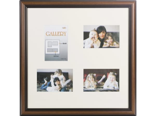 Ramka Victoria Collection Photo frame Ema Gallery 40x40/4/10x15 brown (VF3969) 4741326210891