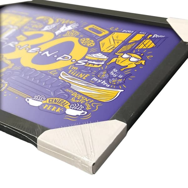 Friends 30 Years Infographic Framed Poster