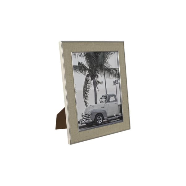 Fotoram Home ESPRIT Silvrig Glas polystyren 25,5 x 1,5 x 30,5 cm