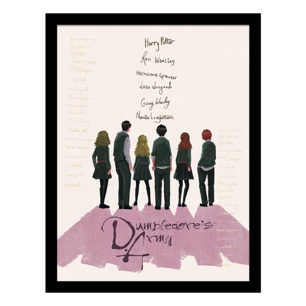 Harry Potter Looking Forward Dumbledore´s Army Framed Poster Multicoloured 45cm x 35cm