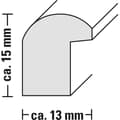 Miniatyrbild 4 av 4: Ram med foton - Swing - Vit - 20 x 30 cm - Plast - Modern design