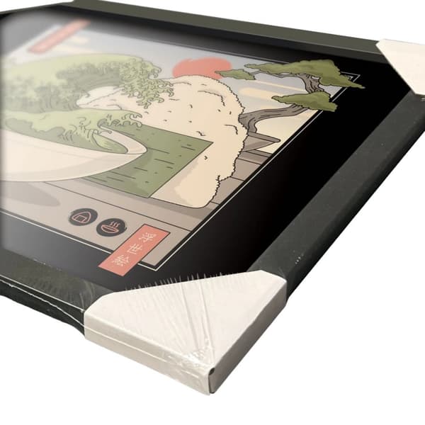 Move Pencil Move Tea Wave Framed Poster
