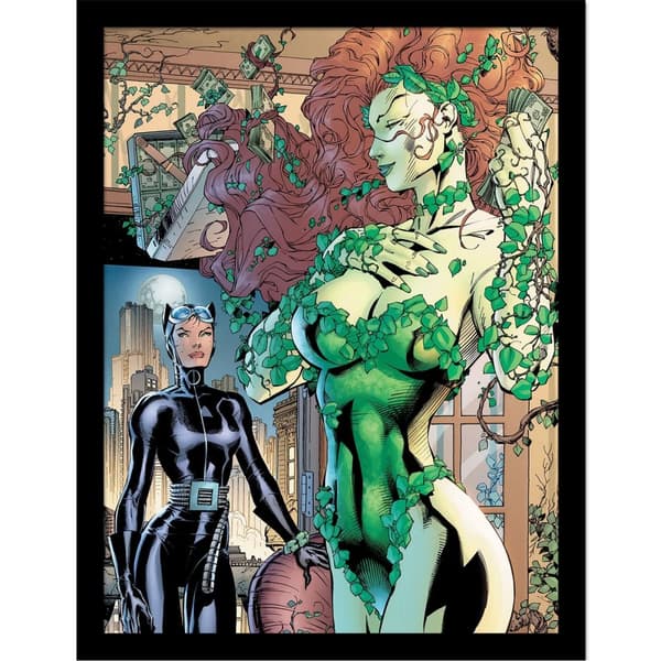 DC Comics Poison Ivy Cash inramad affisch Multicoloured 40cm x 30cm