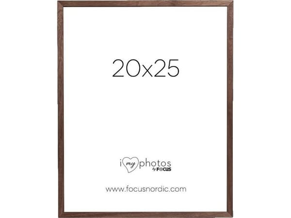 Fotoramme Focus Soul valnøttfiner 20X25