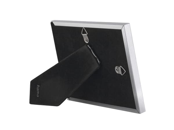 Hama 00193109, Enkel bilderamme, Aluminium, Sølv, Bord, Vegg, 10 x 15 cm, Rektangulær