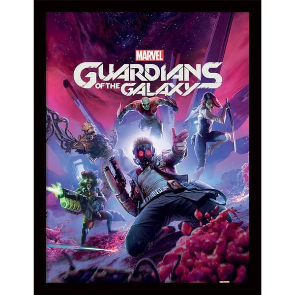 Guardians Of The Galaxy Gamerverse Framed Poster Multicoloured 40cm x 30cm