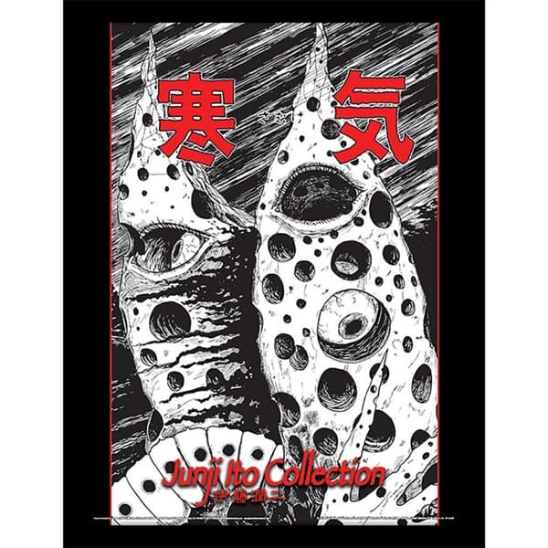Junji-Ito The Chill Framed Poster Black/White/Red 40cm x 30cm