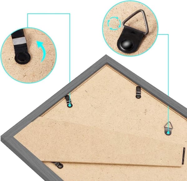 Rootz Premium tavelramar - Fotoramar - Displayramar - Slitstark MDF av E1-kvalitet - Mångsidig vägg- och hyllmontering - Skyddsplexiglas - Flera storl