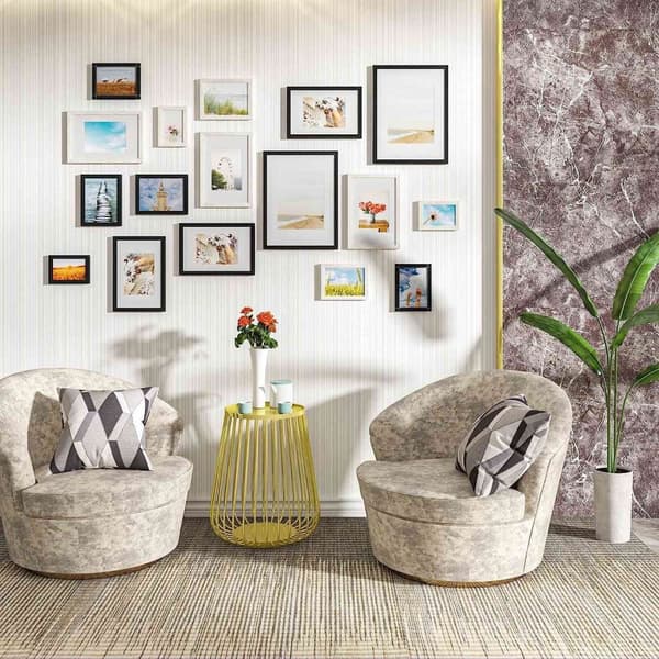 Rootz tavelramar Set - Fotoramar - Displayramar - Slitstark E1 Grade MDF - Mångsidig vägg- och hyllmontering - Snygg modern design - Flera storlekar f