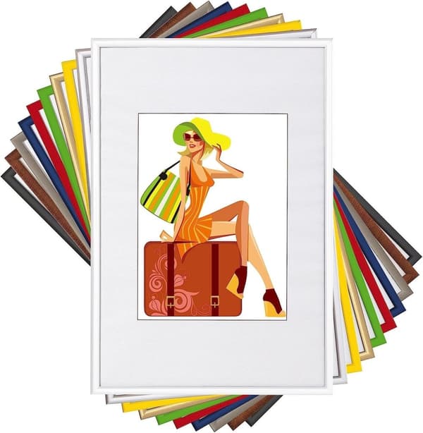 Rootz tavelramar - Fotoramar - Displayramar - Mångsidig vägg- eller hyllamontering - Slitstark plast med glasskydd - Snygg design - Olika storlekar fr