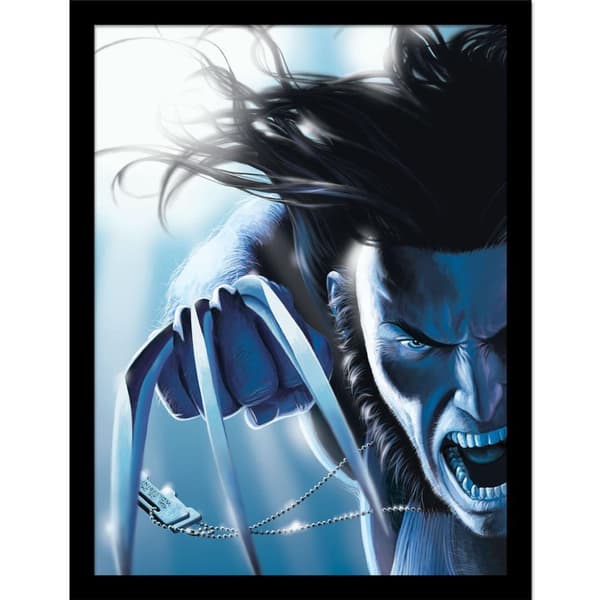 Marvel Wolverine Attack Framed Poster