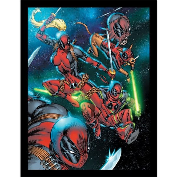 Deadpool Corps In Space Framed Poster Multicoloured 40cm x 30cm