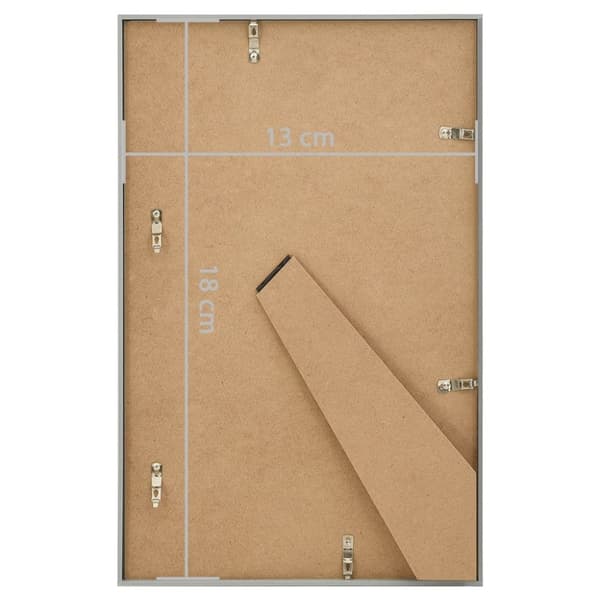 vidaXL Fotoramar 3 st för bord silver 13x18cm MDF -  Bildramar