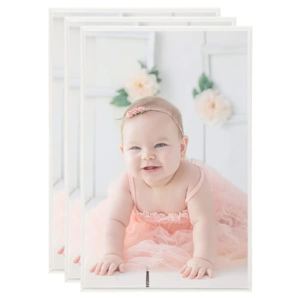 vidaXL Fotoramar 3 st för bord silver 13x18cm MDF -  Bildramar