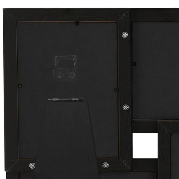 vidaXL Fotoram för 4x(13x18 cm) bilder svart MDF - Bildramar